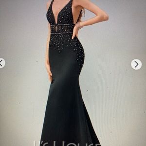 JJ House Black Dress, Size 2. Never worn, tag still on.